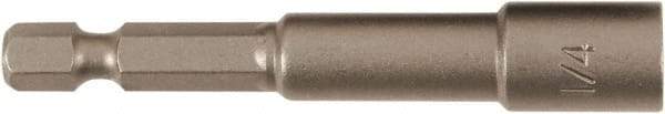 Wiha - 1/4" Magnetic Nutsetter - 1/4" Hex Drive, 2-1/2" OAL - All Tool & Supply