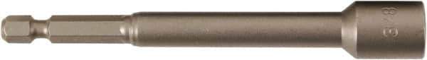 Wiha - 3/8" Magnetic Nutsetter - 1/4" Hex Drive, 4" OAL - All Tool & Supply