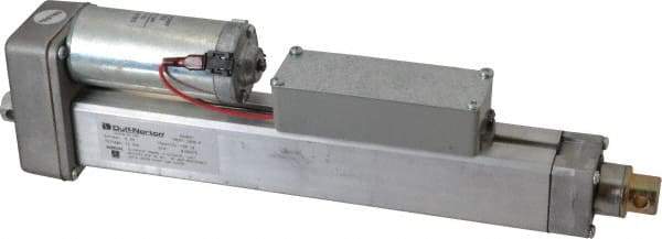 Duff-Norton - 8" Stroke Len, 25% Duty Cycle, 12 Volt, Linear Electromechanical Actuator with Limit Switch - DC Input, 0.5" per Second, 100 Lb Capacity - All Tool & Supply