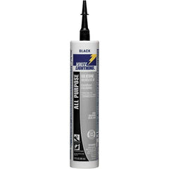 White Lightning - 10 oz Cartridge Black RTV Silicone Joint Sealant - -80 to 400°F Operating Temp, 30 min Tack Free Dry Time, 24 hr Full Cure Time - All Tool & Supply