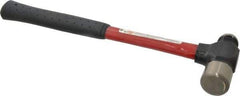 Proto - 1-1/2 Lb Head Ball Pein Hammer - Fiberglass Handle, 1-1/4" Face Diam, 14-3/16" OAL, Fiberglass with Cushion Grip - All Tool & Supply