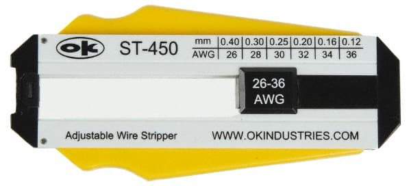 Jonard Tools - 36 to 26 AWG Capacity Precision Wire Stripper - Polycarbonate Handle - All Tool & Supply