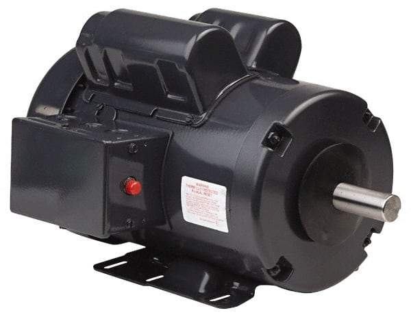 US Motors - 3/4 hp, TEFC Enclosure, No Thermal Protection, 1,140 RPM, 115/208-230 Volt, 60 Hz, Single Phase Capacitor Start-Cap Run Motor - Size 56H Frame, Rigid Base Mount, 1 Speed, Ball Bearings, 10.05 Full Load Amps, B Class Insulation, Reversible - All Tool & Supply