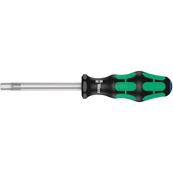 Wera - 2mm Standard Hex Driver - 75mm Blade Length, Ergonomic Cushion Grip Handle, 176mm OAL - All Tool & Supply