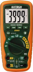 Extech - EX503, CAT IV, 1,000 VAC/VDC, Digital Auto Ranging Average Responding Manual Ranging Multimeter - 40 mOhm, Measures Voltage, Capacitance, Current, Frequency, Resistance - All Tool & Supply