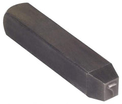 Made in USA - 3/16" Character Size, 7 Character, Heavy Duty Individual Steel Stamp - Steel, Number - All Tool & Supply