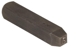 Made in USA - 3/16" Character Size, 9 Character, Heavy Duty Individual Steel Stamp - Steel, Number - All Tool & Supply