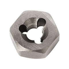 Union Butterfield - 5/16-24 UNF Thread, 11/16" Hex, Right Hand Thread, Hex Rethreading Die - Chromium Steel, 5/16" Thick, Series 2025 - Exact Industrial Supply