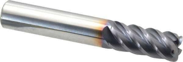 Niagara Cutter - 7/16", 5 Flute, Single End, Solid Carbide, 0.06" Corner Radius End Mill - 2-3/4" OAL, 45° Helix, Right Hand Flute, 1" LOC, Right Hand Cut - All Tool & Supply