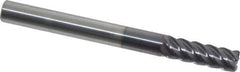 Niagara Cutter - 3/16", 5 Flute, Single End, Solid Carbide, 0.02" Corner Radius End Mill - 2" OAL, 45° Helix, Right Hand Flute, 9/16" LOC, Right Hand Cut - All Tool & Supply