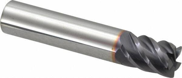 Niagara Cutter - 3/8", 5 Flute, Single End, Solid Carbide, 0.02" Corner Radius End Mill - 2" OAL, 45° Helix, Right Hand Flute, 1/2" LOC, Right Hand Cut - All Tool & Supply