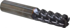 Niagara Cutter - 1/2", 5 Flute, Single End, Solid Carbide, 0.09" Corner Radius End Mill - 3" OAL, 45° Helix, Right Hand Flute, 1-1/4" LOC, Right Hand Cut - All Tool & Supply