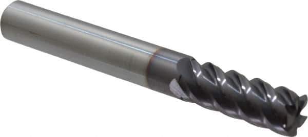 Niagara Cutter - 5/16", 5 Flute, Single End, Solid Carbide, 0.03" Corner Radius End Mill - 2-1/2" OAL, 45° Helix, Right Hand Flute, 13/16" LOC, Right Hand Cut - All Tool & Supply