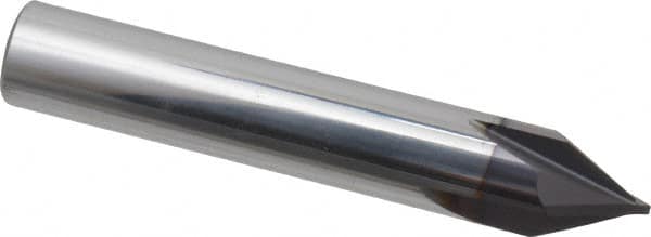 Niagara Cutter - 1/2" Diam 4 Flute Single End Solid Carbide Chamfer Mill - All Tool & Supply