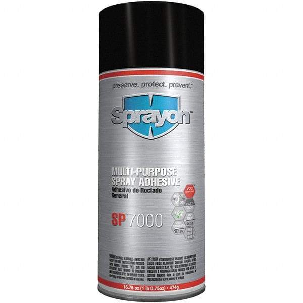 Krylon - 16.75 oz Aerosol White Spray Adhesive - High Tack, 350°F Heat Resistance, Low Strength Bond, Flammable, Series SP7000 - All Tool & Supply