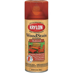 Krylon - 0.5 Qt Aerosol Can Redwood Wood Stain - Oil-Based, Semi-Transparent - All Tool & Supply