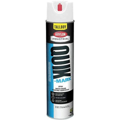 Krylon - 25 fl oz White Marking Paint - 35 to 71 Sq Ft Coverage, Water-Based Formula - All Tool & Supply