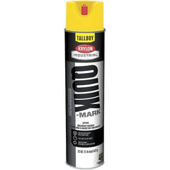 Krylon - 25 fl oz Yellow Marking Paint - 35 to 71 Sq Ft Coverage, Solvent-Based Formula - All Tool & Supply