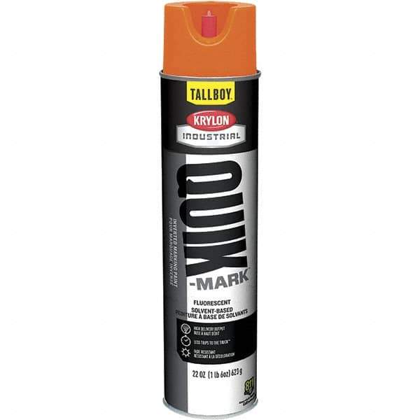 Krylon - 25 fl oz Orange Marking Paint - 35 to 71 Sq Ft Coverage, Solvent-Based Formula - All Tool & Supply