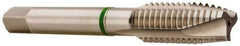 Accupro - #4-40, 3 Flute, Bright Finish, Vanadium High Speed Steel Spiral Point Tap - Plug Chamfer, Right Hand Thread, 1-7/8" OAL, 11mm Thread Length, 3.581mm Shank Diam, 2B Class of Fit - Exact Industrial Supply