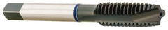 Accupro - 1-8, 4 Flute, Oxide Finish, Vanadium High Speed Steel Spiral Point Tap - Plug Chamfer, Right Hand Thread, 5-1/8" OAL, 45mm Thread Length, 20.32mm Shank Diam - Exact Industrial Supply