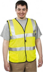 OccuNomix - Size L Flame Resistant/Retardant Yellow Solid General Purpose Vest - 40 to 42" Chest, ANSI 107-2015, ASTM F1506, ATPV=5.1 cal/Sq cm, NFPA 70E/HRC=1, Hook & Loop Closure, 1 Pocket, Modacrylic/Aramid Blend - All Tool & Supply