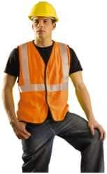 OccuNomix - Size 3XL Flame Resistant/Retardant Orange Solid General Purpose Vest - 52 to 54" Chest, ANSI 107-2015, ASTM F1506, ATPV=5.4 cal/Sq cm, NFPA 70E/HRC=1, Hook & Loop Closure, 1 Pocket, Modacrylic/Aramid Blend - All Tool & Supply