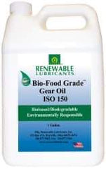 Renewable Lubricants - 1 Gal Bottle, Mineral Gear Oil - 6°F to 250°F, 131 St Viscosity at 40°C, 20 St Viscosity at 100°C, ISO 150 - All Tool & Supply