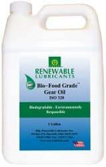 Renewable Lubricants - 1 Gal Bottle, Mineral Gear Oil - 24°F to 518°F, 252 St Viscosity at 40°C, 34 St Viscosity at 100°C, ISO 320 - All Tool & Supply