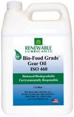 Renewable Lubricants - 1 Gal Bottle, Mineral Gear Oil - 23°F to 250°F, 382 St Viscosity at 40°C, 49 St Viscosity at 100°C, ISO 460 - All Tool & Supply