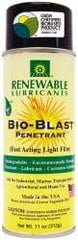 Renewable Lubricants - 11 oz Aerosol Thin Oily Film Penetrant/Lubricant - Light Golden, -22°F to 208°F - All Tool & Supply