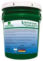 Renewable Lubricants - 35 Lb Pail Biobased Extreme Pressure Grease - White, Extreme Pressure, Food Grade & High Temperature, 590°F Max Temp, NLGIG 2, - All Tool & Supply