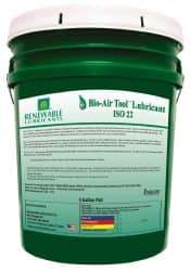 Renewable Lubricants - 5 Gal Pail, ISO 22, Air Tool Oil - -40°F to 420°, Series Bio-Air - All Tool & Supply