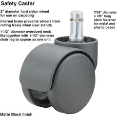 Master Caster - Cushions, Casters & Chair Accessories Type: Caster Set For Use With: Office and Home Furniture - All Tool & Supply