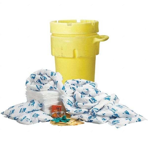 Brady SPC Sorbents - 75 Gal Capacity Oil Only Spill Kit - 95 Gal Polyethylene Drum - All Tool & Supply