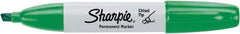 Sharpie - Green Permanent Marker - Chisel Tip, AP Nontoxic Ink - All Tool & Supply