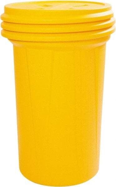 Eagle - 57 Gallon Closure Capacity, Screw On Closure, Yellow Overpack - 55 Gallon Container, HDPE, 550 Lb. Capacity, UN; DOT Listing - All Tool & Supply