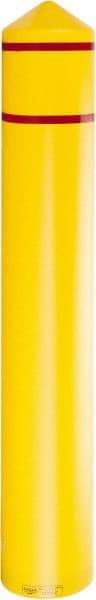 Eagle - 9-3/8" Wide x 9-3/8" Deep x 57" High, 8" Bumper Post Sleeve - Yellow, HDPE, 8 Lb, Smooth Surface - All Tool & Supply