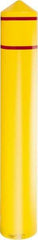 Eagle - 9-3/8" Wide x 9-3/8" Deep x 57" High, 8" Bumper Post Sleeve - Yellow, HDPE, 8 Lb, Smooth Surface - All Tool & Supply