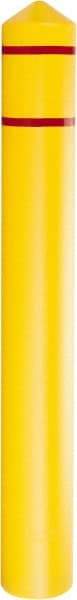 Eagle - 7-3/8" Wide x 7-3/8" Deep x 56" High, 6" Bumper Post Sleeve - Yellow, HDPE, 6 Lb, Smooth Surface - All Tool & Supply