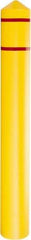 Eagle - 7-3/8" Wide x 7-3/8" Deep x 56" High, 6" Bumper Post Sleeve - Yellow, HDPE, 6 Lb, Smooth Surface - All Tool & Supply