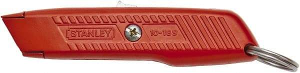 Stanley - Retractable Utility Knife - Orange Metal Handle, 1 Blade Included - All Tool & Supply