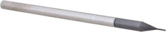 Accupro - 0.02", 3 Flute, Single End, Solid Carbide, 0.005" Corner Radius End Mill - 2-1/2" OAL, 30° Helix, Right Hand Flute, 0.03" LOC, Right Hand Cut, 0.1" Extended Reach - All Tool & Supply