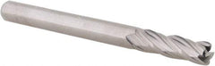 Accupro - 3/16", 4 Flute, Single End, Solid Carbide, 0.03" Corner Radius End Mill - 2" OAL, 30° Helix, Right Hand Flute, 5/8" LOC, Right Hand Cut - All Tool & Supply