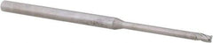 Accupro - 5/64", 3 Flute, Single End, Solid Carbide, 0.015" Corner Radius End Mill - 2-1/2" OAL, 30° Helix, Right Hand Flute, 0.117" LOC, Right Hand Cut, 0.94" Extended Reach - All Tool & Supply