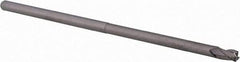 Accupro - 1/8", 3 Flute, Single End, Solid Carbide, 0.015" Corner Radius End Mill - 3" OAL, 30° Helix, Right Hand Flute, 3/16" LOC, Right Hand Cut, 1-1/2" Extended Reach - All Tool & Supply