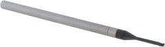 Accupro - 3/64" Diam 3 Flute Solid Carbide 0.01" Corner Radius End Mill - All Tool & Supply