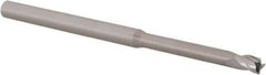 Accupro - 5/32", 3 Flute, Single End, Solid Carbide, 0.01" Corner Radius End Mill - 3" OAL, 30° Helix, Right Hand Flute, 0.234" LOC, Right Hand Cut, 1-1/4" Extended Reach - All Tool & Supply