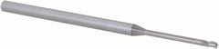 Accupro - 1/16", 3 Flute, Single End, Solid Carbide, 0.005" Corner Radius End Mill - 2-1/2" OAL, 30° Helix, Right Hand Flute, 0.093" LOC, Right Hand Cut, 3/4" Extended Reach - All Tool & Supply