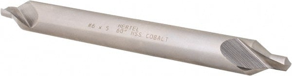 Hertel - #6 Plain Cut 60° Incl Angle Cobalt Combo Drill & Countersink - All Tool & Supply